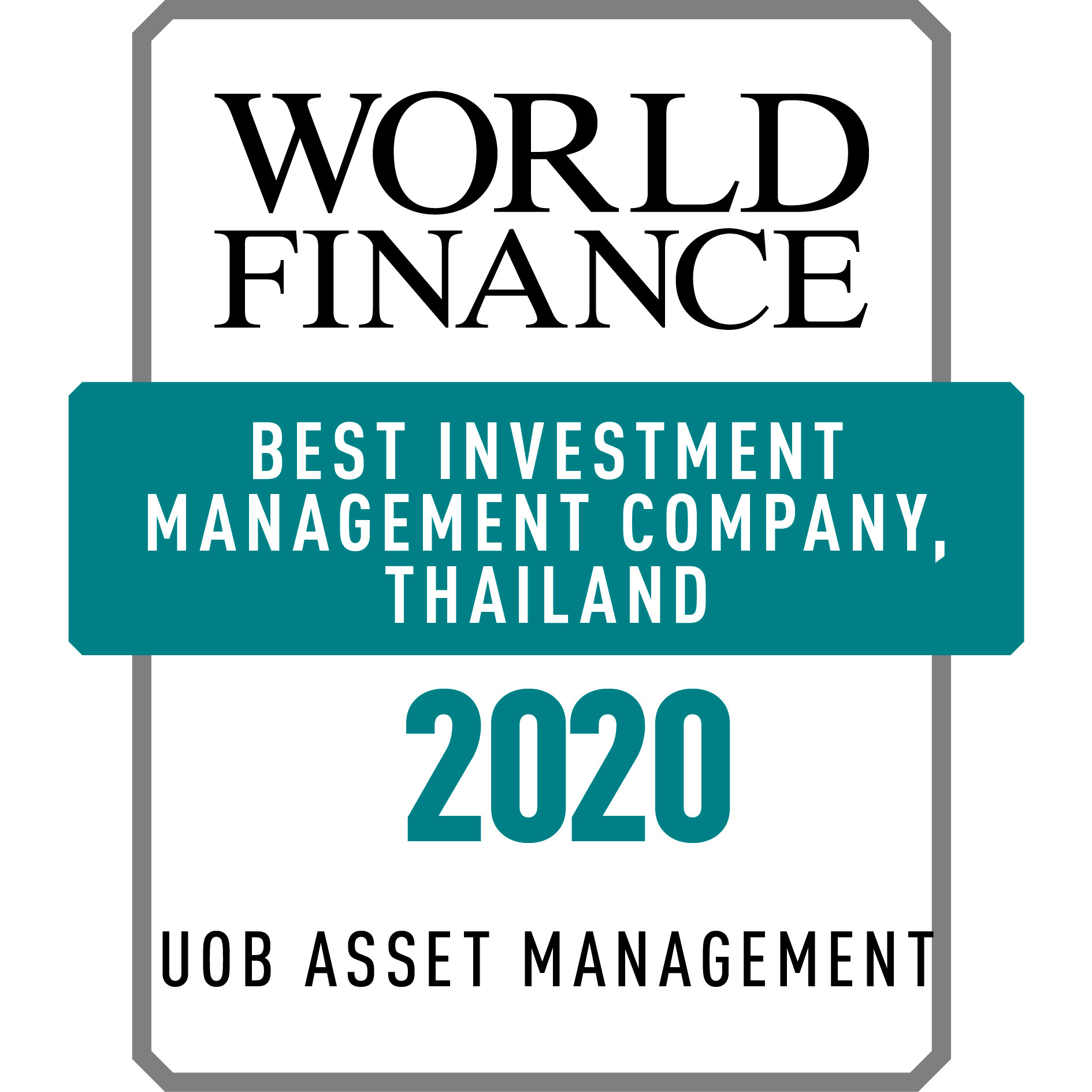 World Finance 2020 : Best Investment Management Company, Thailand